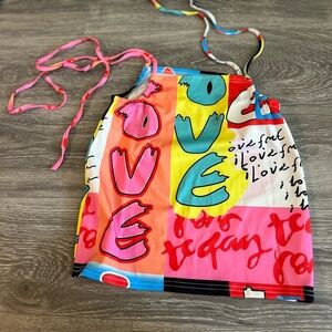 Vibrant Love Print Dress